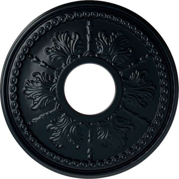 Ekena Millwork Tirana Ceiling Medallion (Fits Canopies up to 4 3/4"), 13 7/8"OD x 3 3/4"ID x 1 1/4"P, Night Shade CM13TINSF - main